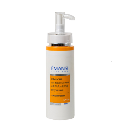 Эмульсия для защиты  кожи тела от UV-A и UV-B излучений SPF 50, ÉMANSI+APh-System, 200 мл