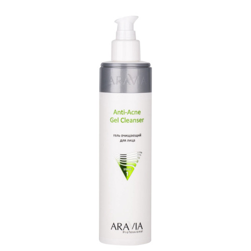 Гель очищающий для жирной и проблемной кожи лица Anti-Acne Gel Cleanser Aravia Professional, 250 мл