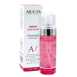 Пенка для умывания с муцином улитки и гинкго билоба Energy Skin Foam Aravia Laboratories, 150 мл
