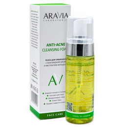 Пенка для умывания с коллоидной серой и экстрактом женьшеня Anti-Acne Cleansing Foam Aravia Laboratories, 150 мл