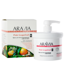Крем для тела увлажняющий лифтинговый Pink Grapefruit Aravia Organic, 550 мл