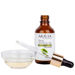Питательное масло для кутикулы с маслом авокадо и витамином E Rich Cuticle Oil Aravia Professional, 50 мл