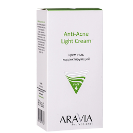 Крем-гель корректирующий для жирной и проблемной кожи Anti-Acne Light Cream Aravia Professional, 50 мл