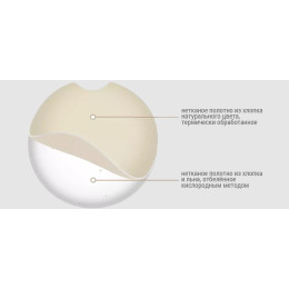 Диски косметические мицеллярные Хлопко-Льняные натуральные биоразлагаемые Lino