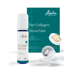 Набор тканевых масок с сывороткой-активатором MesoTabs Bio Collagen Alpika, 3шт