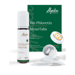 Набор тканевых масок с сывороткой-активатором MesoTabs Bio Phloretin Alpika, 3шт