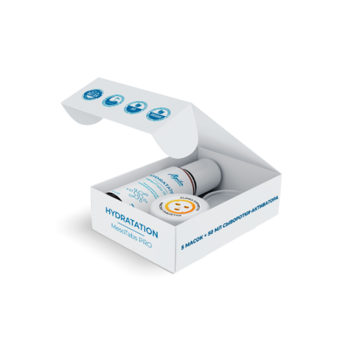 Набор тканевых масок с сывороткой-активатором MesoTabs PRO Hydratation Alpika, 5шт