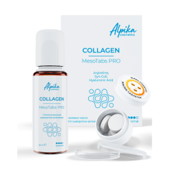 Набор тканевых масок с сывороткой-активатором MesoTabs PRO Collagen Alpika, 5шт